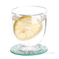 शराब के लिए डबल वॉल थर्मल ग्लास कप